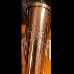 Rose gold copper metallic Starbucks cup 🤎💕